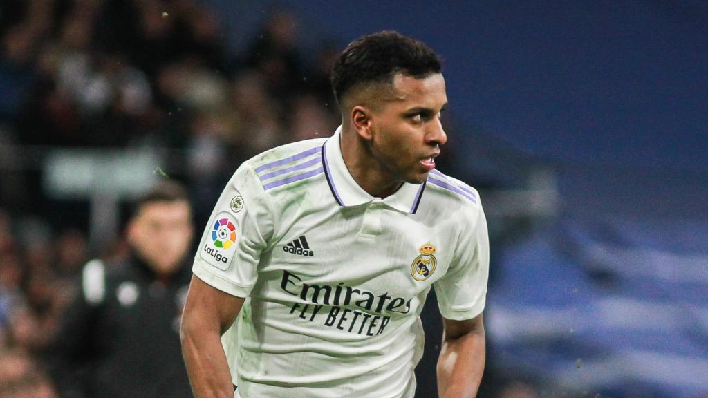 Rodrygo Goes, en un partido del Real Madrid de la temporada 2022/2023