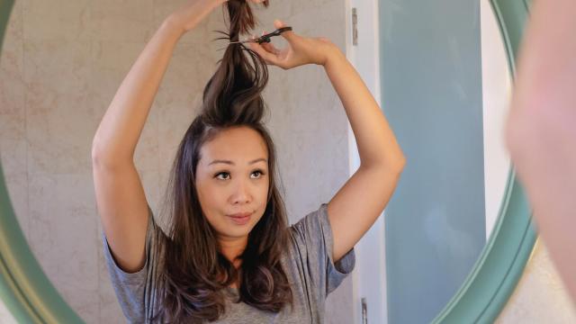 El corte a capas aporta volumen al cabello.