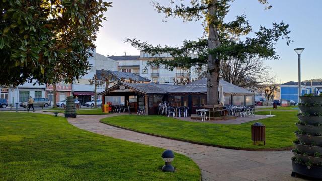 Instalaciones del bar en el parque municipal