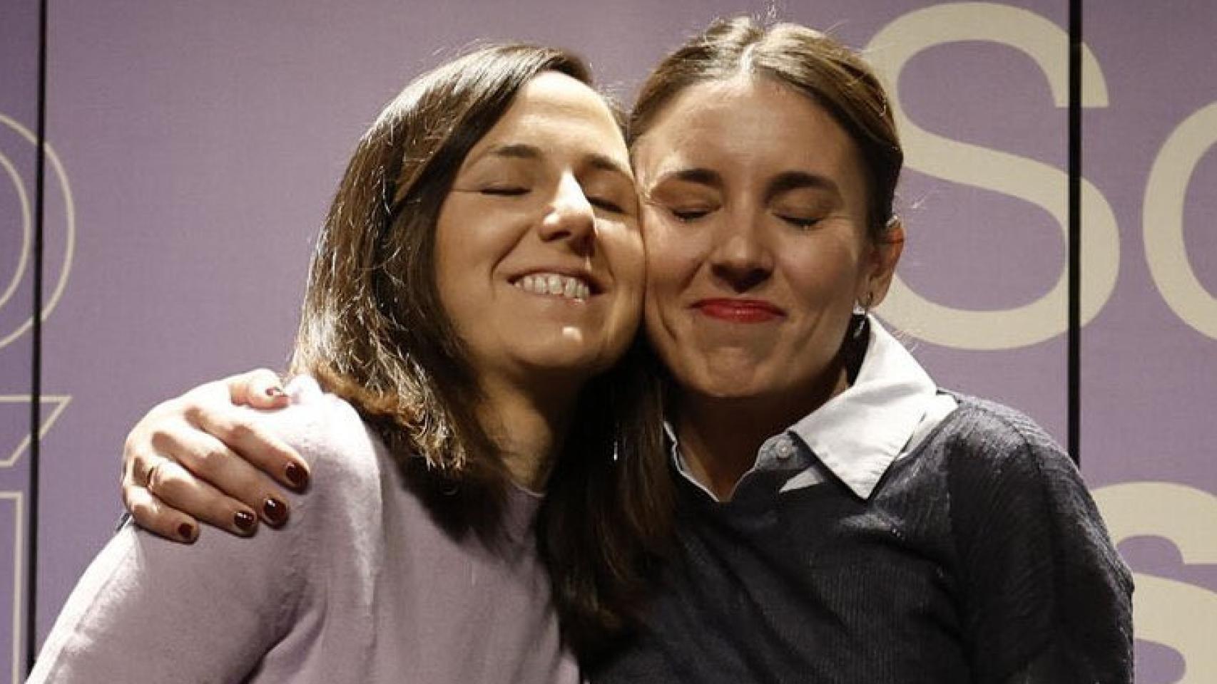 Belarra y Montero en la imagen que ha suscitado la polémica.