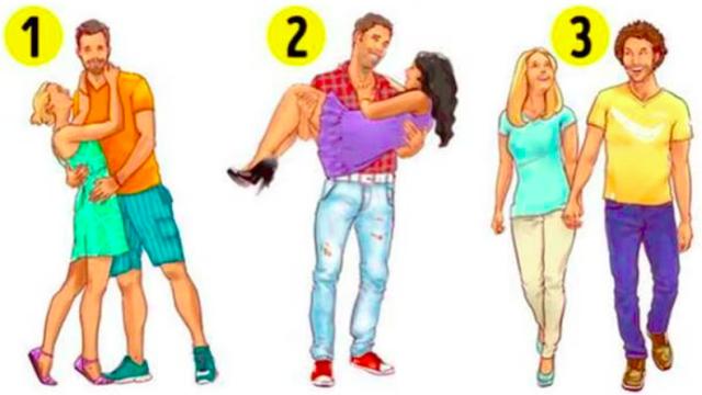 Tres parejas en la imagen del test viral.