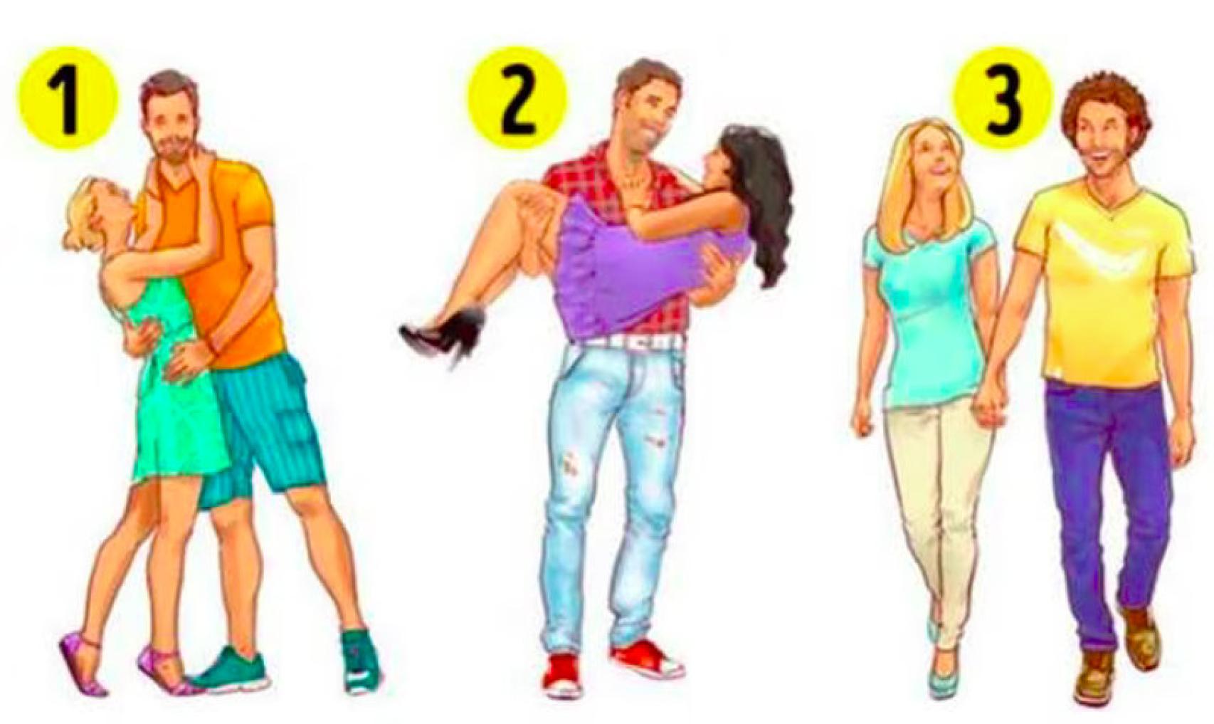 Tres parejas en la imagen del test viral.