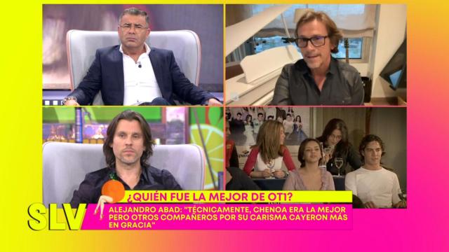 Alejandro Abad, arriba a la derecha, intervino este martes en 'Sálvame'