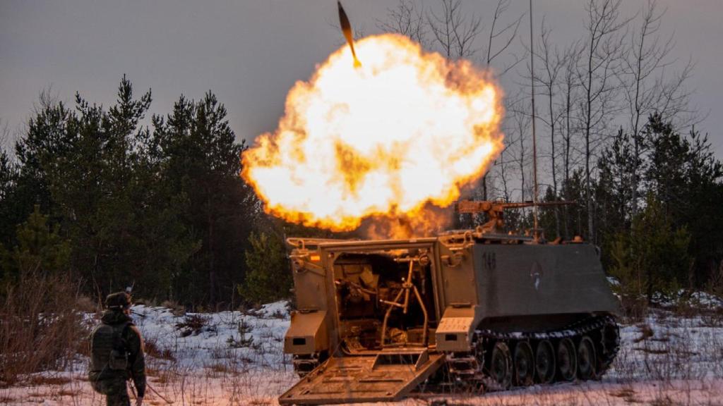 M113 del Ejército de Tierra modificado con lanzamorteros
