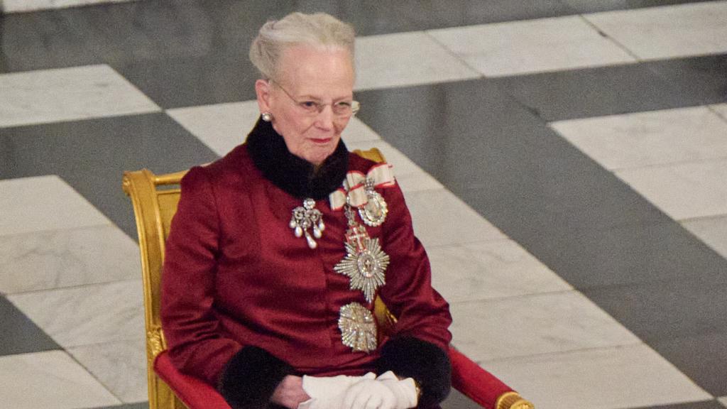 La reina Margarita II en uno de sus últimos actos en Copenhague, en enero de 2023.