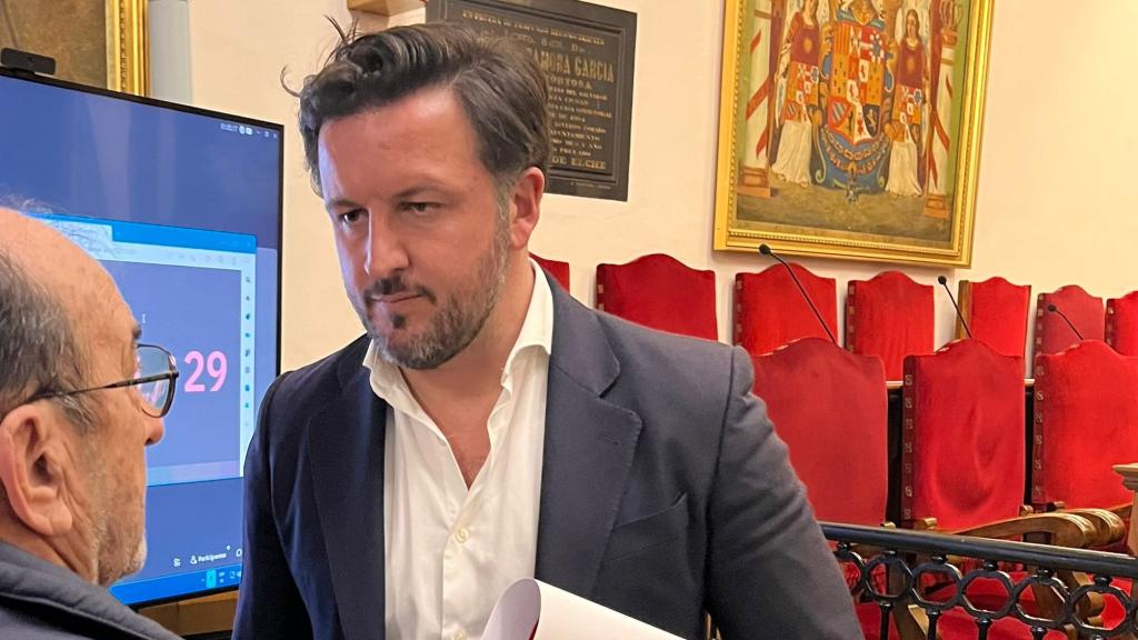Pablo Ruz, en el pleno.