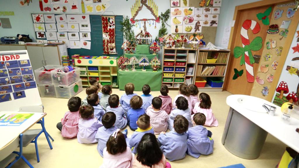 Alumnos de Educación Infantil durante una representación teatral