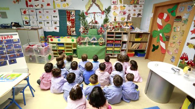 Alumnos de Educación Infantil durante una representación teatral