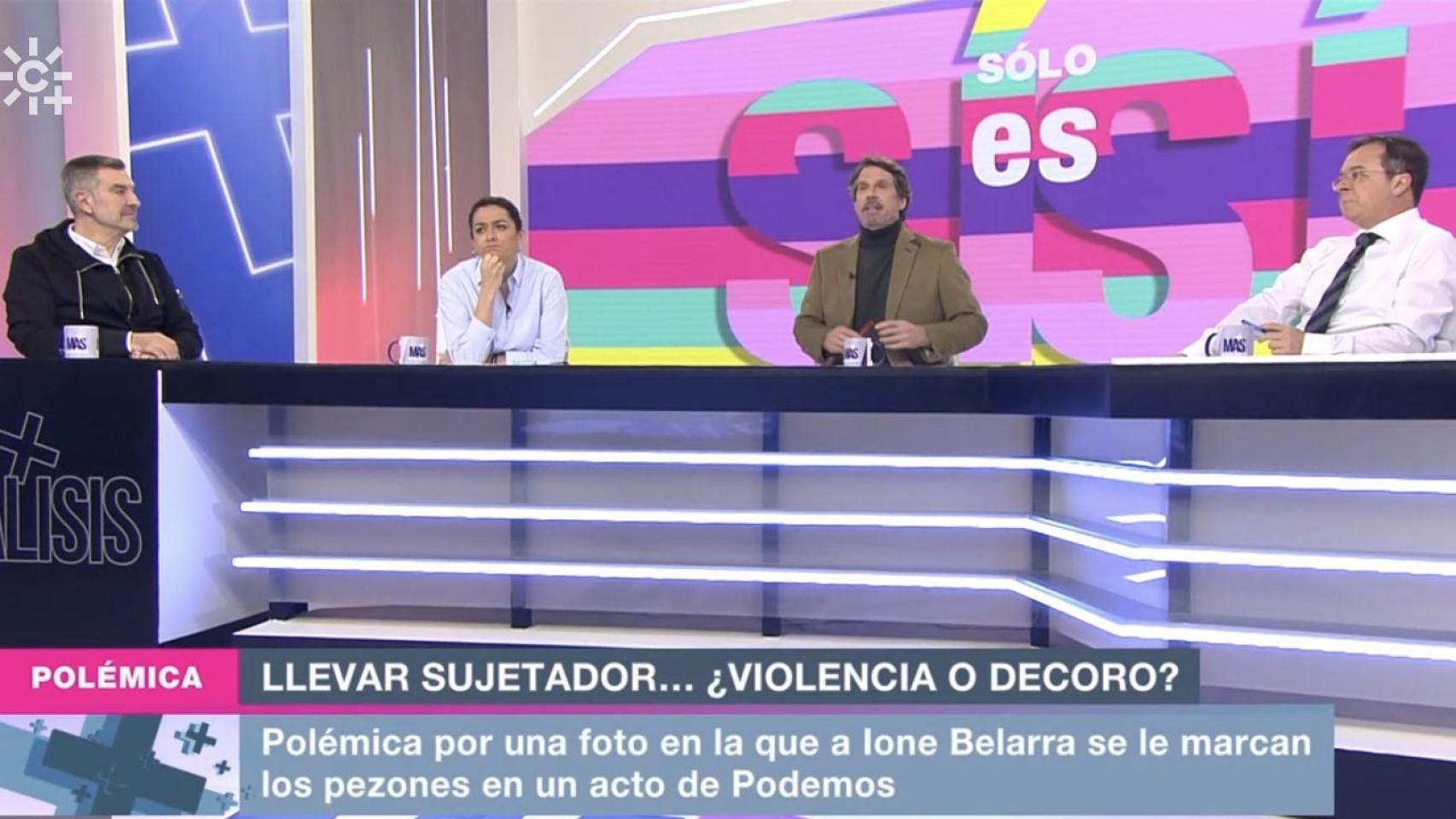 Lluvia de críticas a Canal Sur por debatir sobre la foto de Ione Belarra: Llevar sujetador, ¿violencia o decoro?
