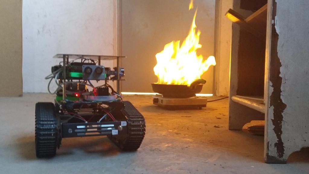El robot en una de las demostraciones.