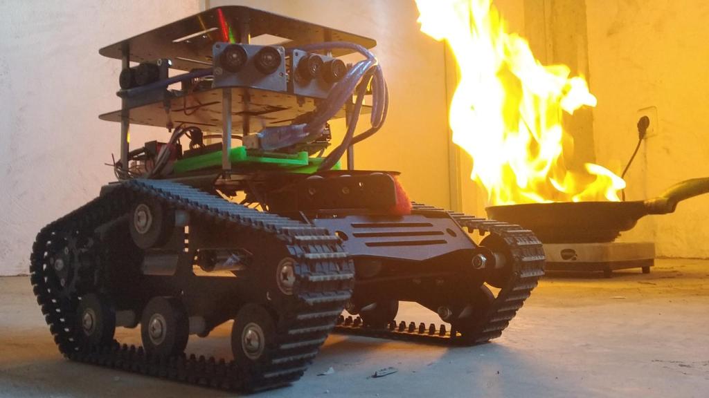 El robot madrileño que ayudará a los bomberos en los incendios.