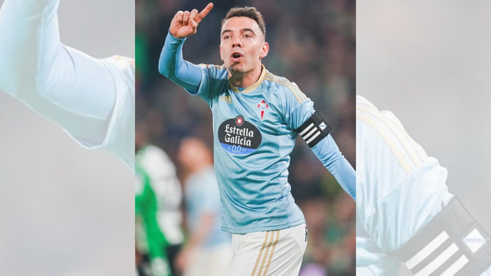 Iago Aspas durante el partido contra el Betis.
