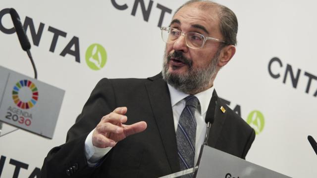 El presidente de Aragón, Javier Lambán, en una imagen de archivo,