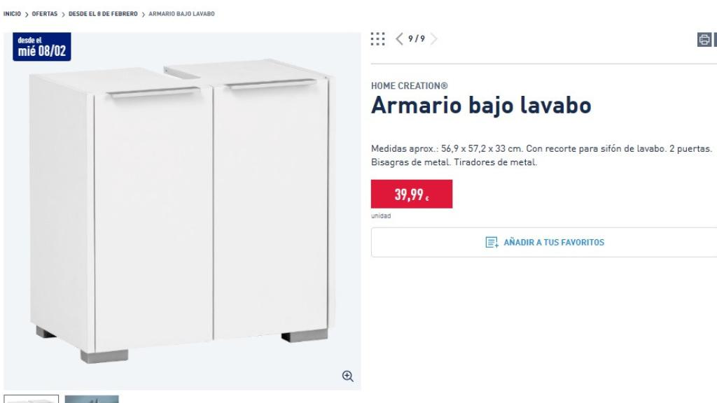 Armario baño.
