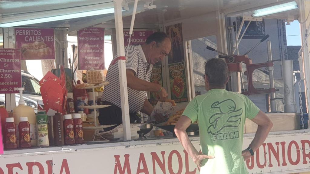 Manolo trabajando