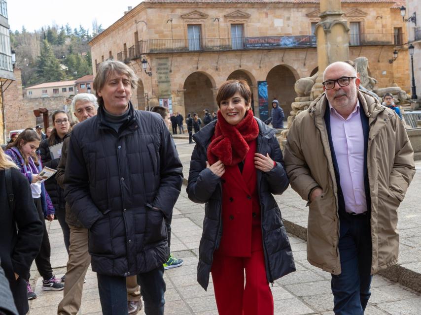La ministra de Política Territorial, Isabel Rodríguez, este jueves en Soria.