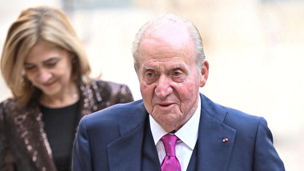 El rey Juan Carlos en París este jueves.