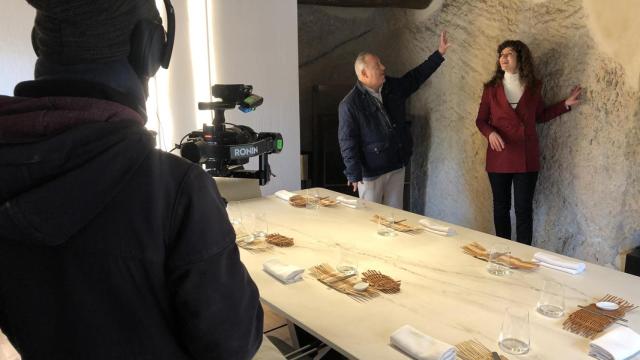 Grabación de un episodio de la serie documental de RTVE 'Los Pilares del Tiempo' en Cuenca