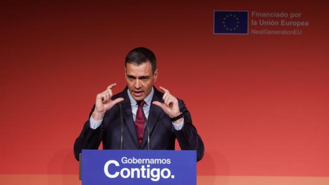 Pedro Sánchez, este miércoles, en el acto 'Emprendiendo el futuro que queremos'.