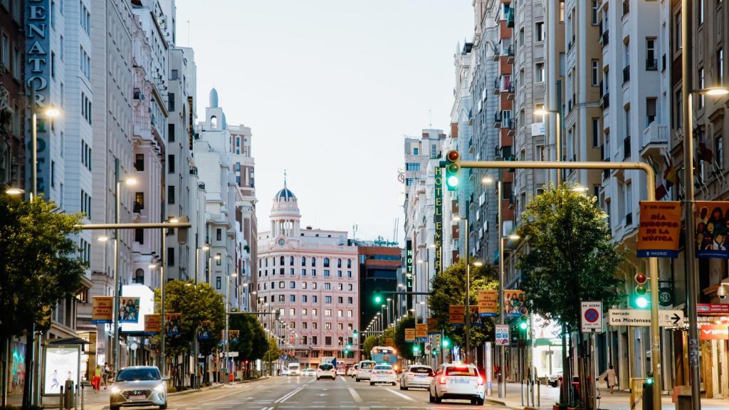 La Gran Vía de Madrid.