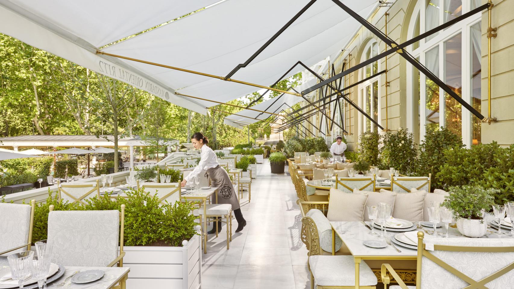 Terraza del Hotel Mandarin Oriental Ritz.
