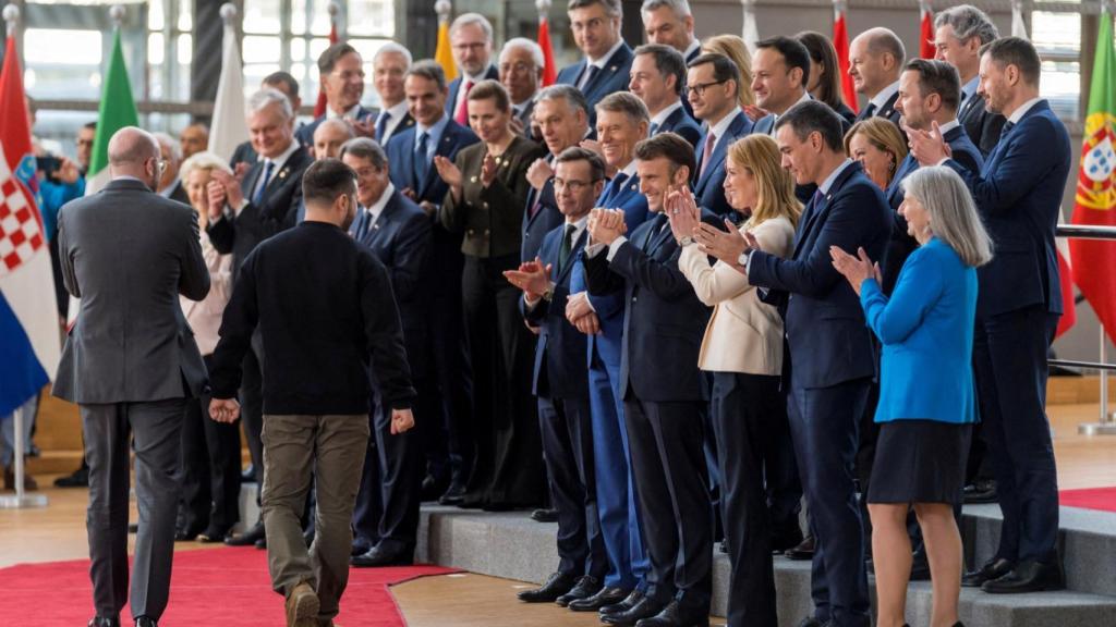 Zelenski, este jueves en el Parlamento Europeo.