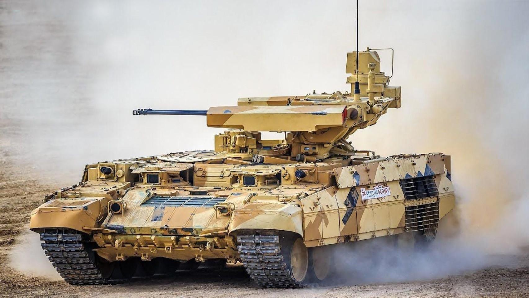 Tanque BMP-T ruso.