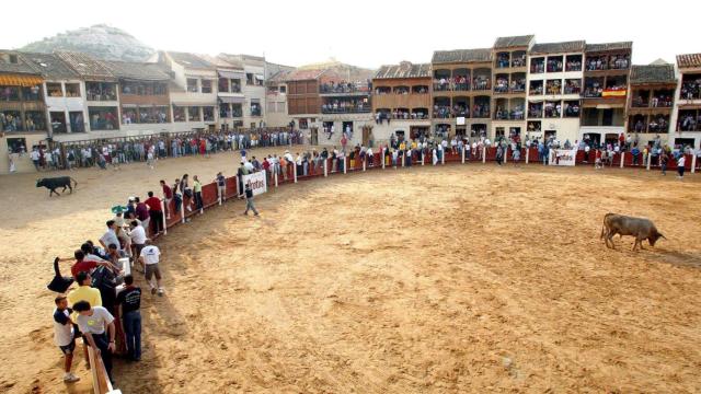 Festejo taurino tradicional en la plaza de toros de Peñafiel