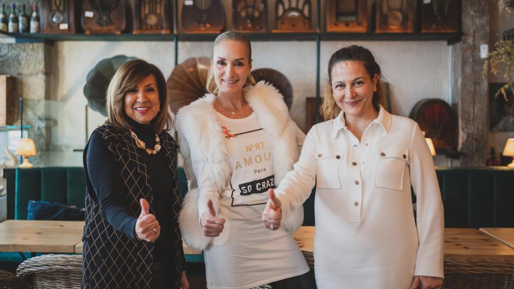 Las tres entrevistadas en Madrid.