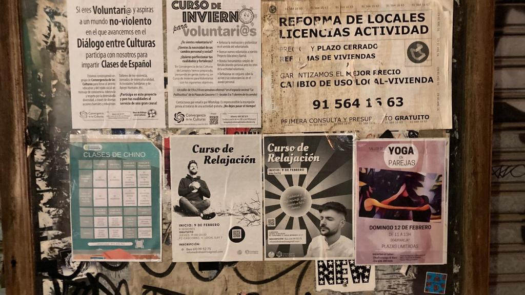 Propaganda en la calle.