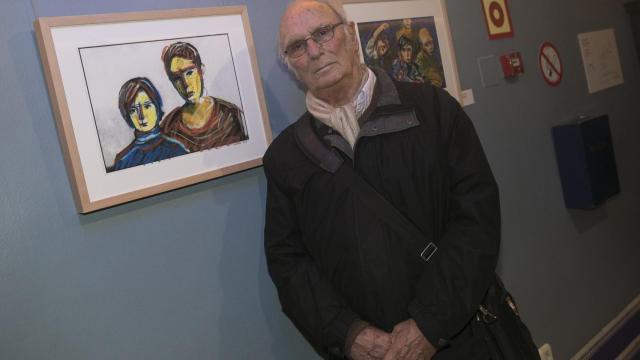 Carlos Saura, en la exposición 'Fotosaurios de cine'.