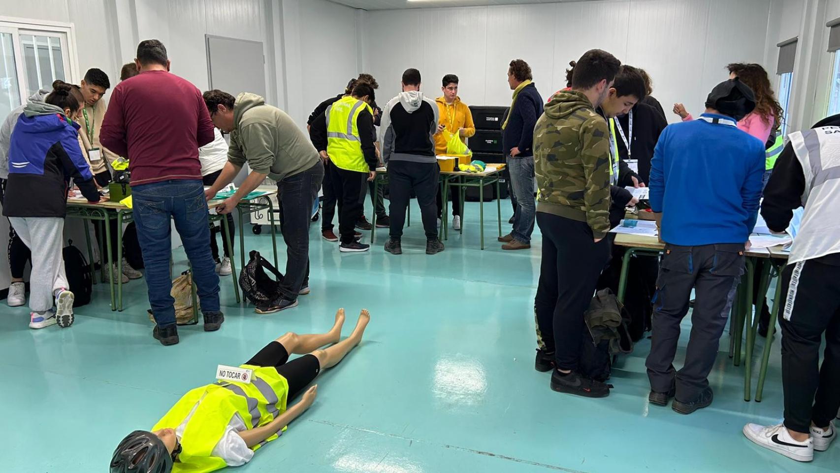 La prueba en el centro CIPFP Canastell (Sant Vicent del Raspeig).