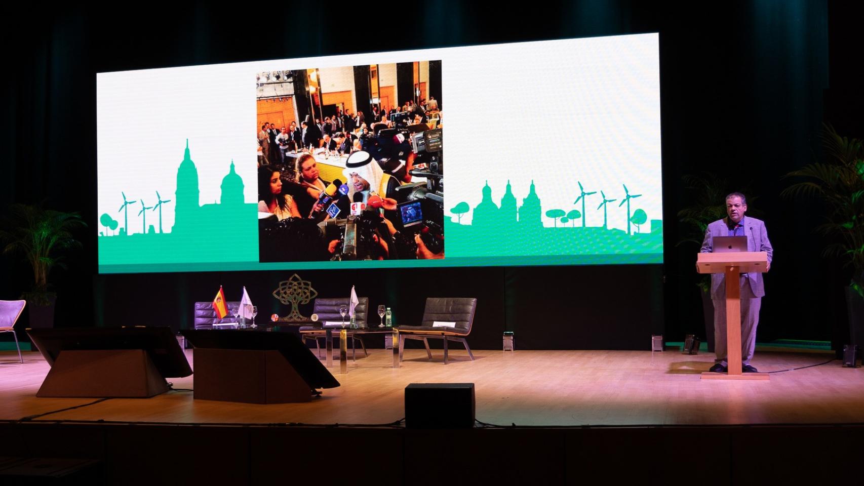 El jeque Sheikh Saleh Al-Batterjee en Salamanca, a finales del mes de enero.