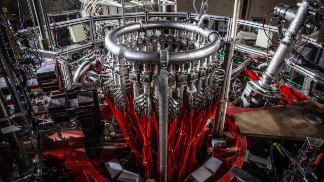 El corazón del TJ-II, visto desde arriba.