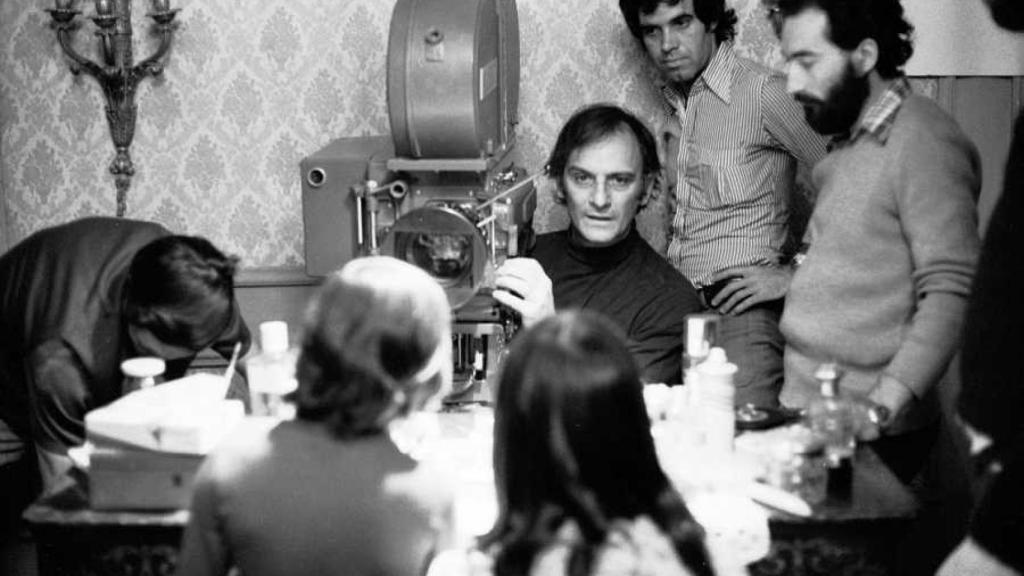 Carlos Saura durante as filmagens do filme