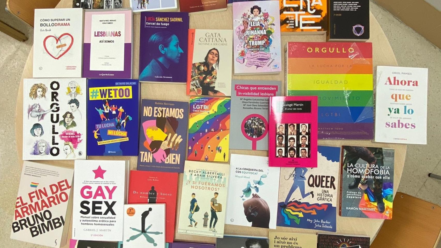 Los 32 libros adquiridos por el Ayuntamiento de Castellón.