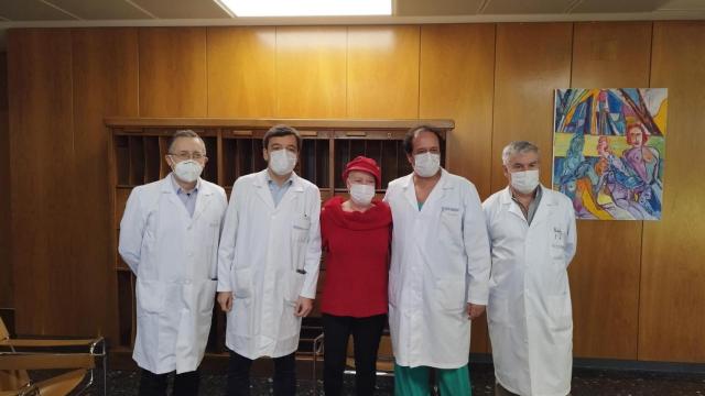 Rueda de prensa con la ‘paciente número 100’ intervenida con la técnica HIFU en Santiago de Compostela