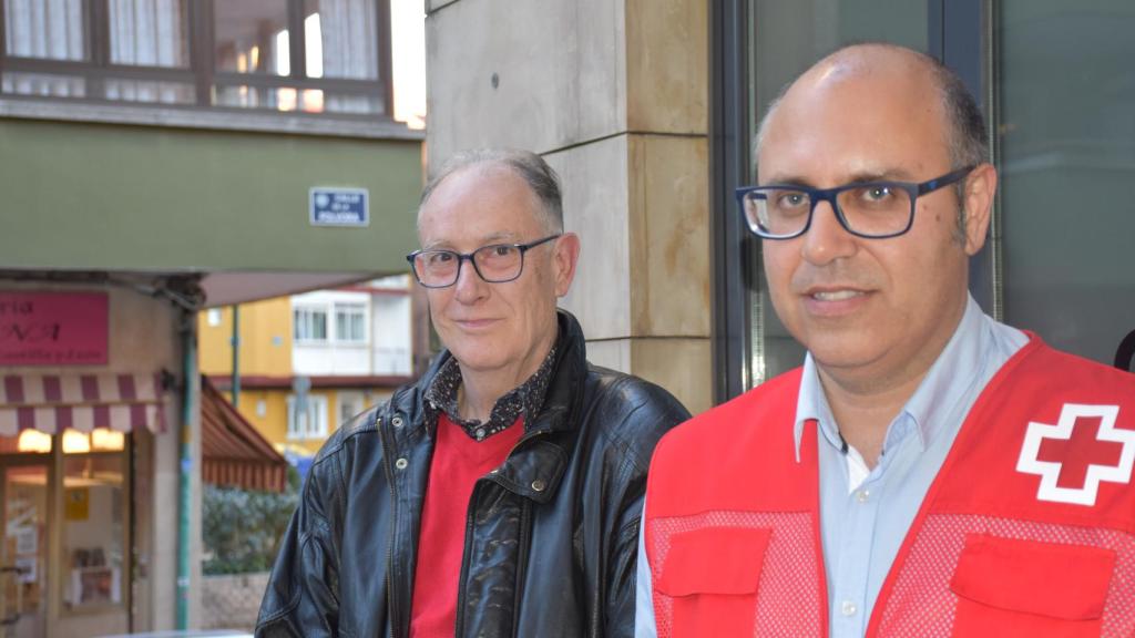 Antonio Montoro y Rubén Gómez, de Cruz Roja