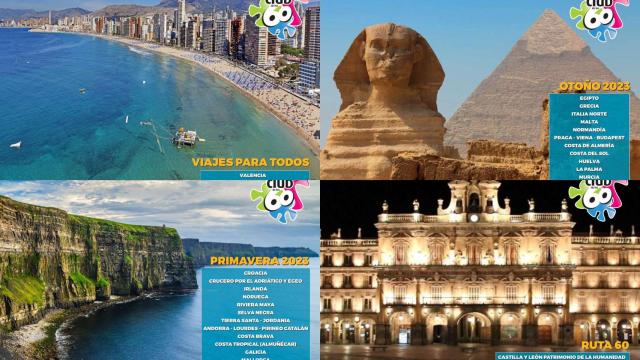 Cruceros, playas, Croacia, Egipto, Noruega… los exóticos viajes del Club de los 60 en 2023
