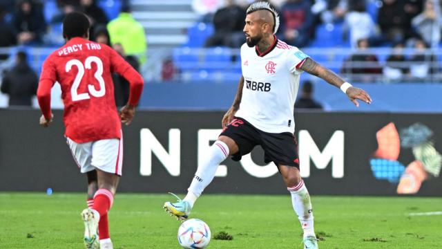 Arturo Vidal durante el partido.
