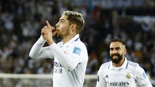 Valverde dedica su tanto frente al Al Hilal.