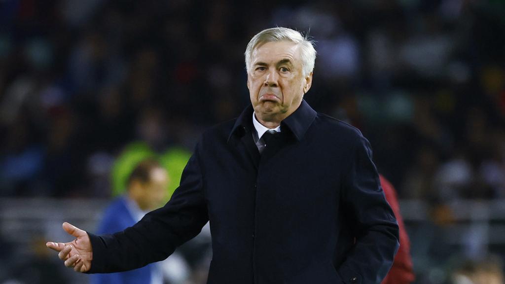 Ancelotti, durante el partido.