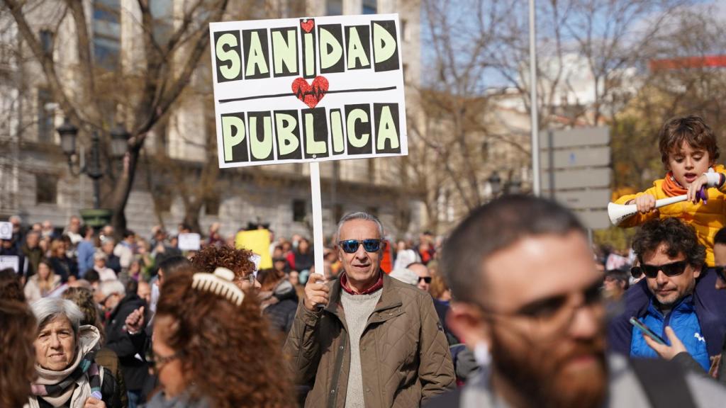 Manifestación por la Sanidad pública.