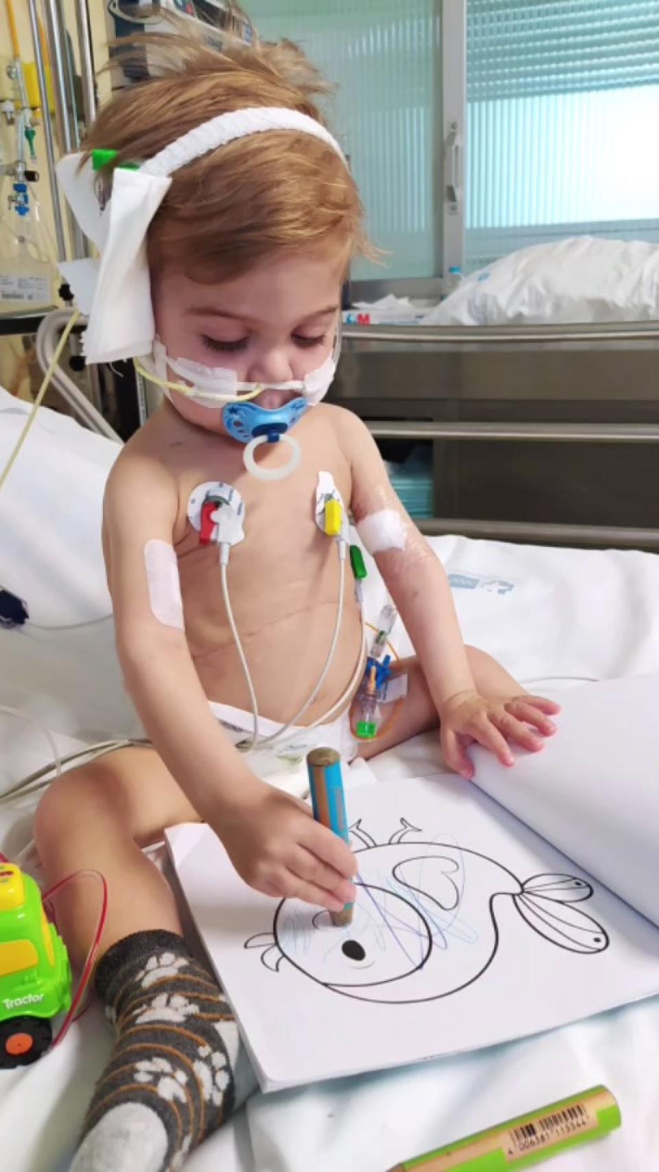 Mateo, en uno de los ingresos que ha sufrido.
