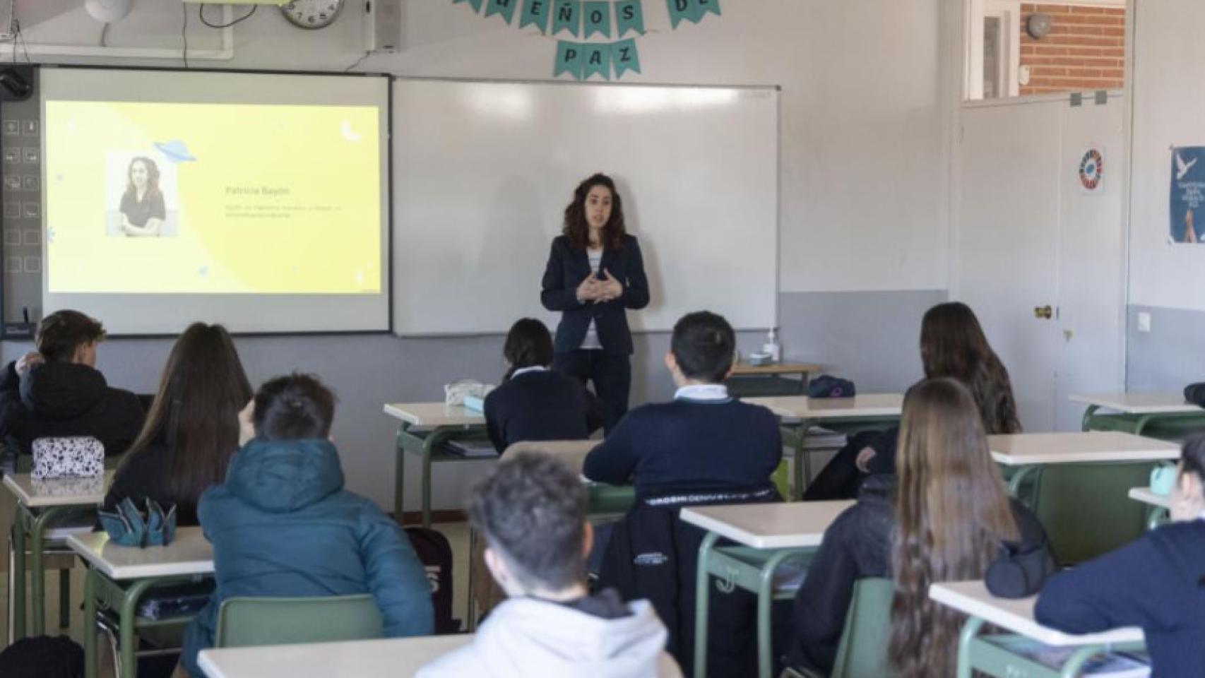 Patricia Bayón en una de las charlas.