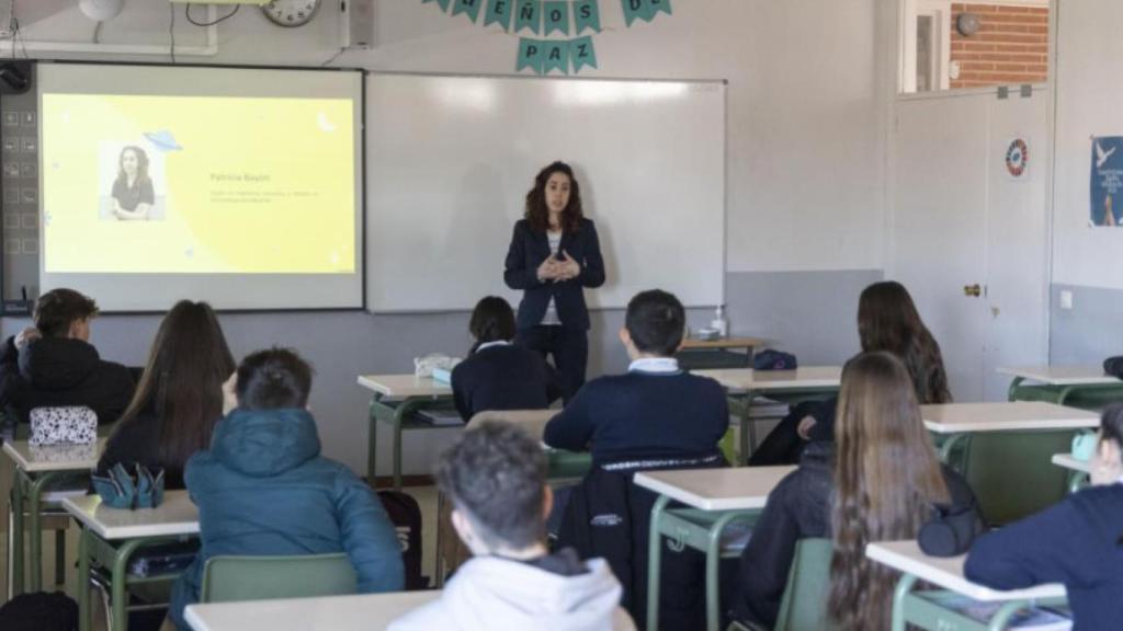 Patricia Bayón en una de las charlas.
