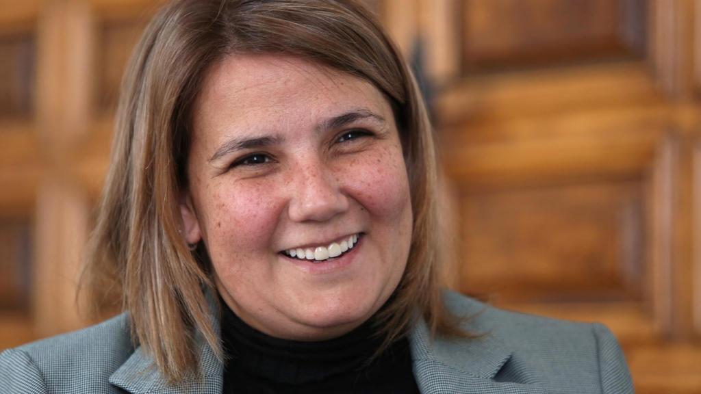 Tita García Elez durante la entrevista celebrada en el despacho de Alcaldía.