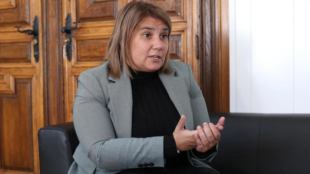 Tita García Elez durante la entrevista.