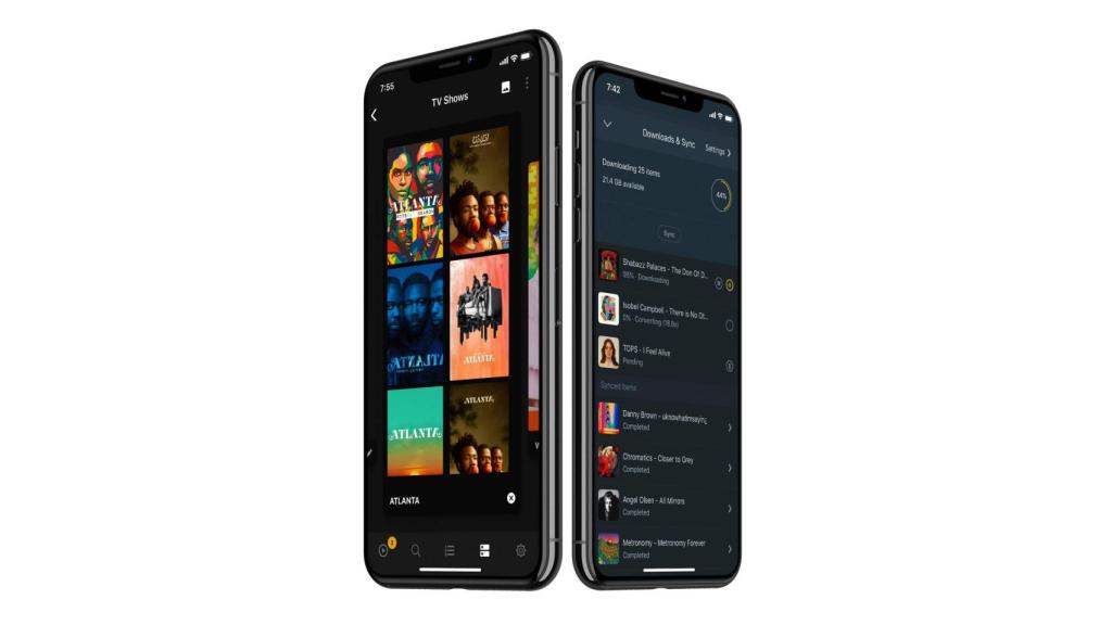 Plex TV en un iPhone.
