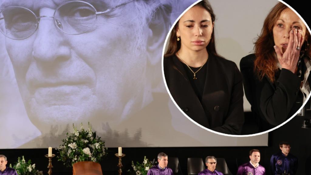 Eulalia Ramón y Anna, la viuda y la hija del cineasta Carlos Saura, en un montaje de EL ESPAÑOL.